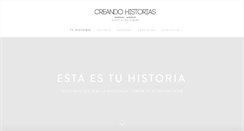Desktop Screenshot of creandohistorias.com
